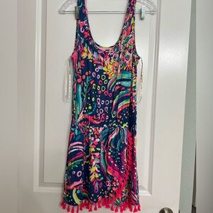 Hard to find med Lilly Jarrett romper multi beach loot